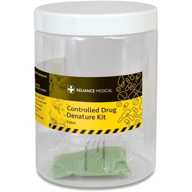 Reliance Medical Controlled Drug Denaturing Kit - 1 Litre