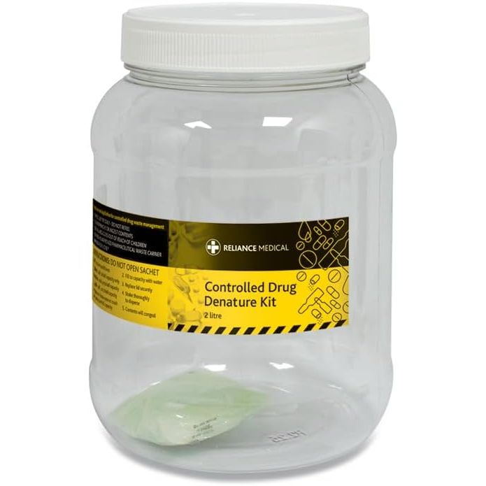 Reliance Medical Controlled Drug Denaturing Kit - 2 Litre
