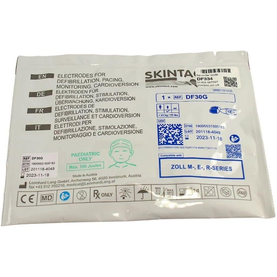 SKINTACT Paediatric Defib Pads - Compatible with Zoll E, M & R Series