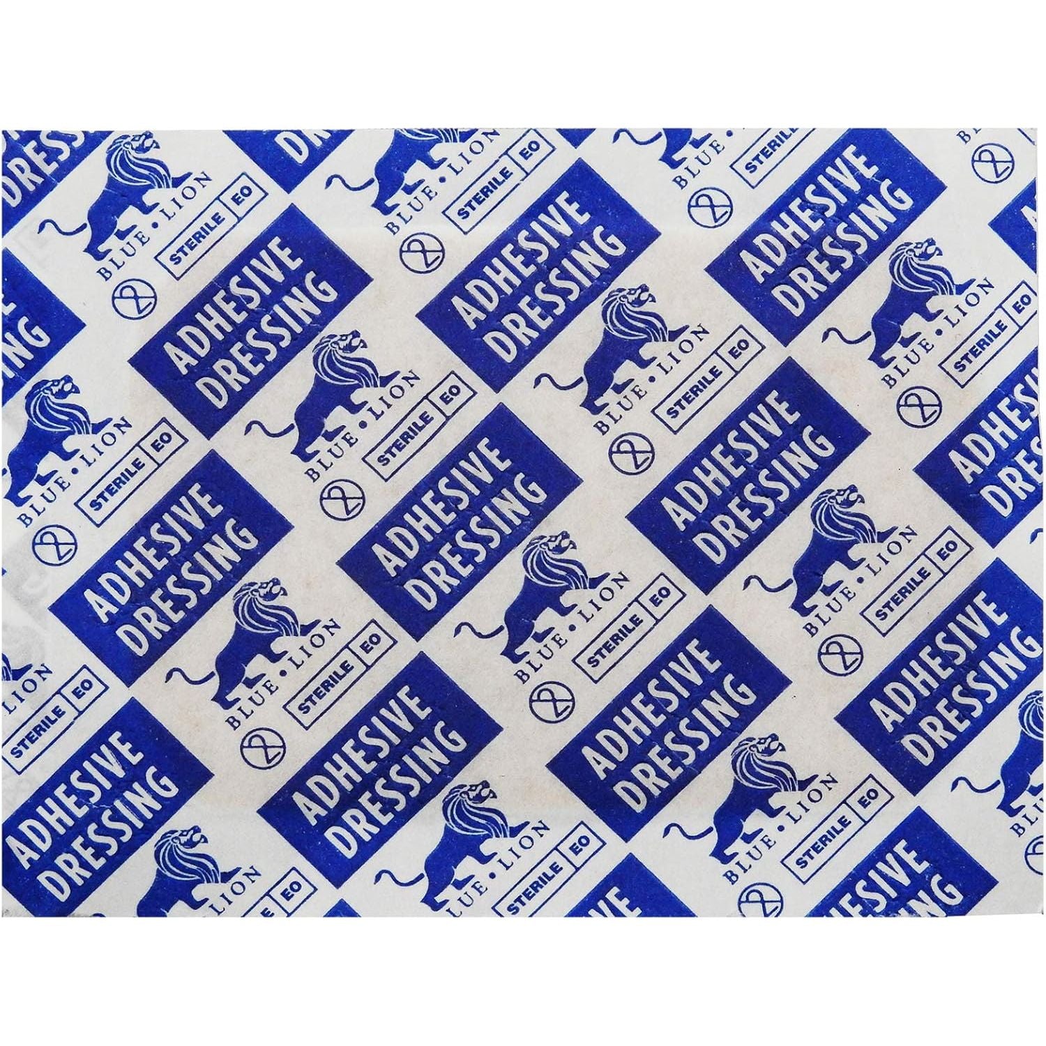 Blue Lion Large Sized Fabric 7.2cm 5.1cm Injury Wound Medical Grade CE Plasters