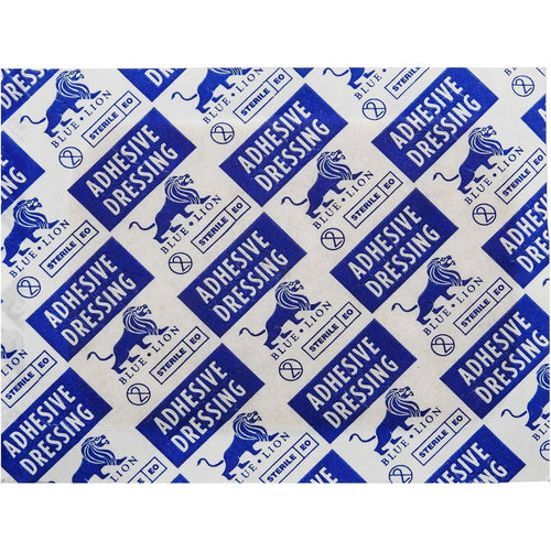 Blue Lion Large Sized Fabric 7.2cm 5.1cm Injury Wound Medical Grade CE Plasters