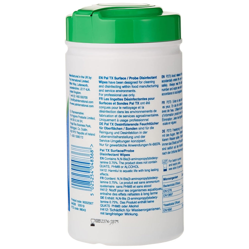Pal TX Disinfectant Probe Wipes