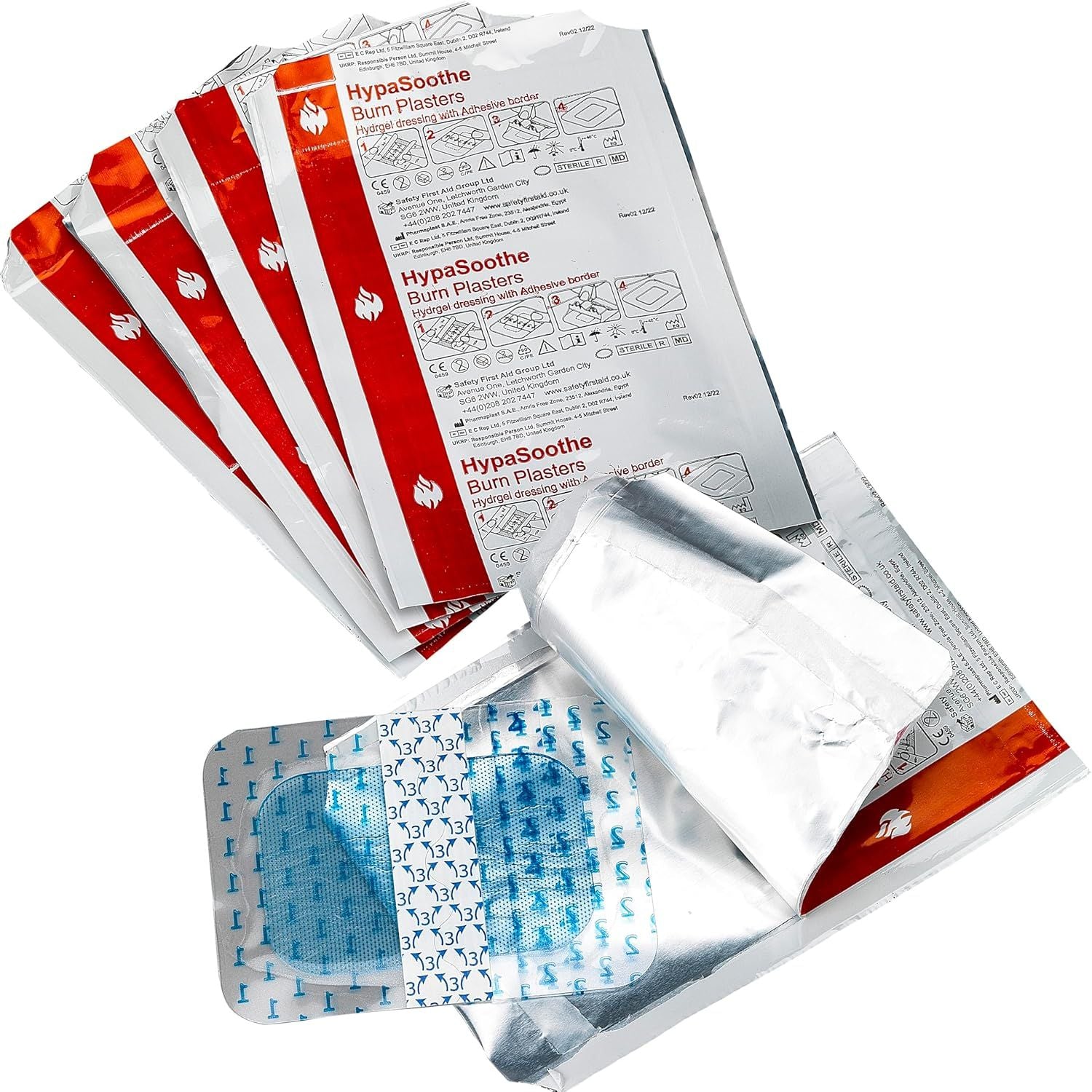 Safety First Aid Group HypaPlast Burn Plasters Sterile Hypoallergenic